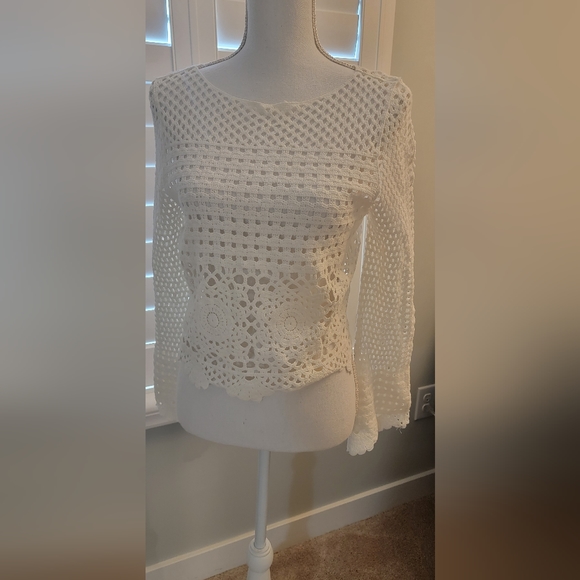 White Knit Top - Picture 2 of 2